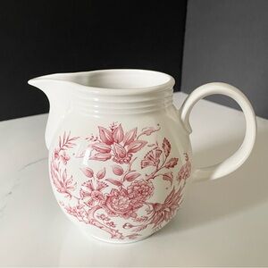 5" Floral Pink / Red Pitcher by Churchill